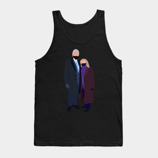 Bill + Hillary Clinton Tank Top by GrellenDraws